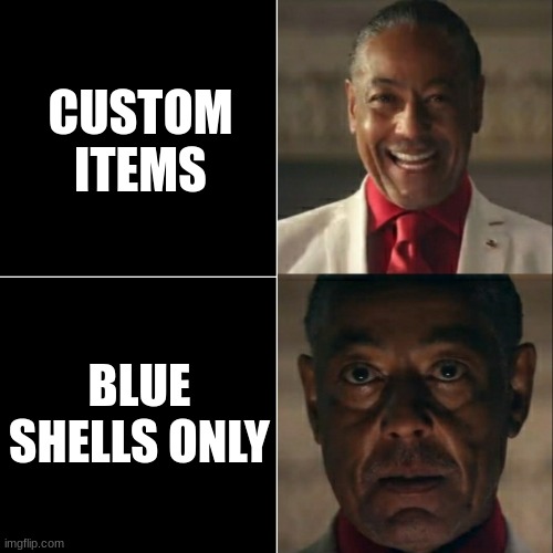 Mario Kart 8 Deluxe | CUSTOM ITEMS; BLUE SHELLS ONLY | image tagged in i was acting or was i,mario kart 8 | made w/ Imgflip meme maker