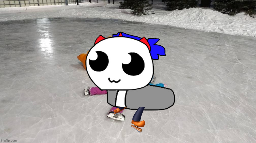 The Rink.mp3 | image tagged in ice skating fall | made w/ Imgflip meme maker