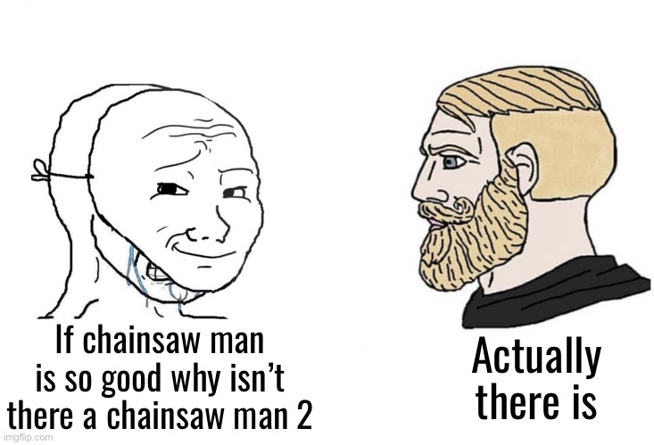 Meme Generator - Brain Mask Wojak vs. Big Brain Chad Wojak - Newfa