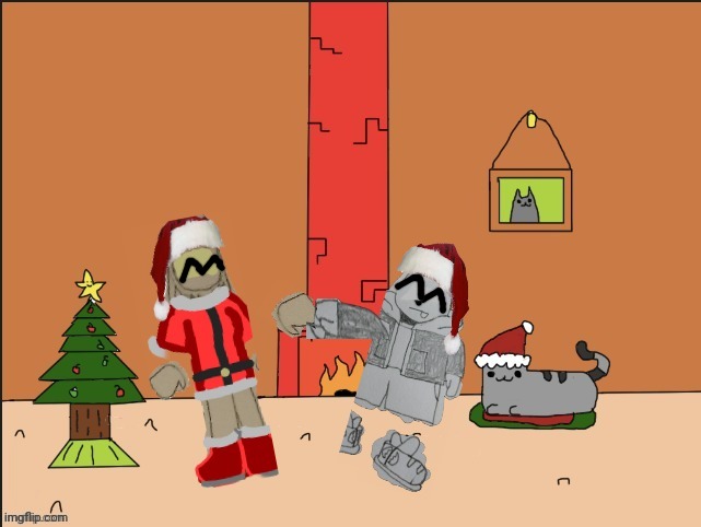 They're dancing to "Jingle bell rock" | made w/ Imgflip meme maker