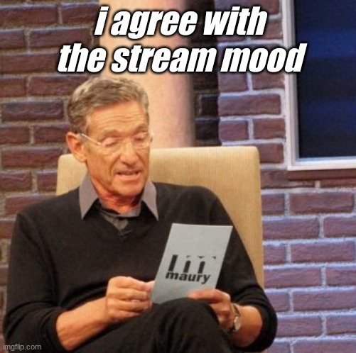 yes | i agree with the stream mood | image tagged in memes,maury lie detector | made w/ Imgflip meme maker