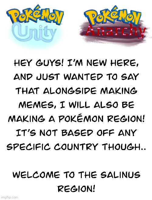 New region!! | image tagged in pokemon,fan art | made w/ Imgflip meme maker