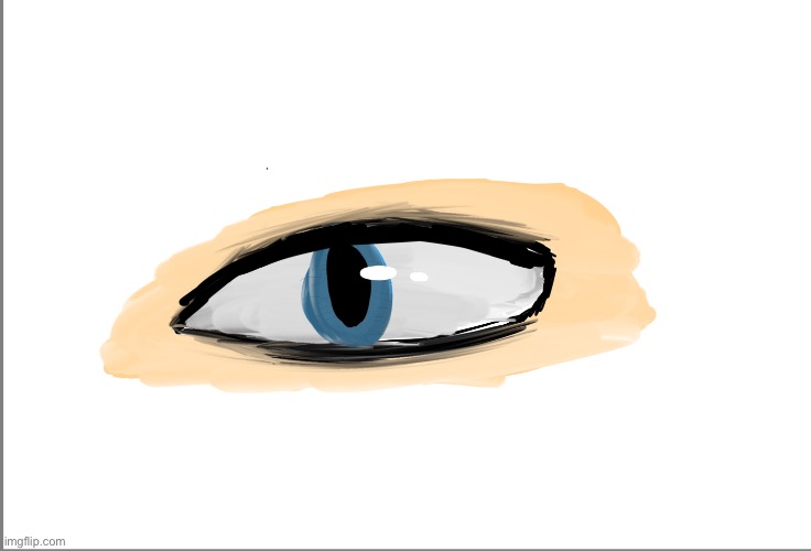 An eye I drew- I followed the steps on an other post but I still suck at it- | image tagged in lol | made w/ Imgflip meme maker