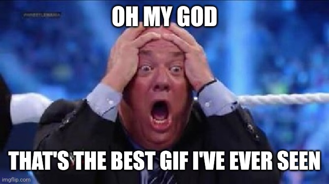 oh my God | OH MY GOD THAT'S THE BEST GIF I'VE EVER SEEN | image tagged in oh my god | made w/ Imgflip meme maker