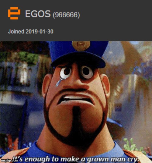 Milestone | image tagged in it's enough to make a grown man cry,666,points,thank you,memes,egos | made w/ Imgflip meme maker