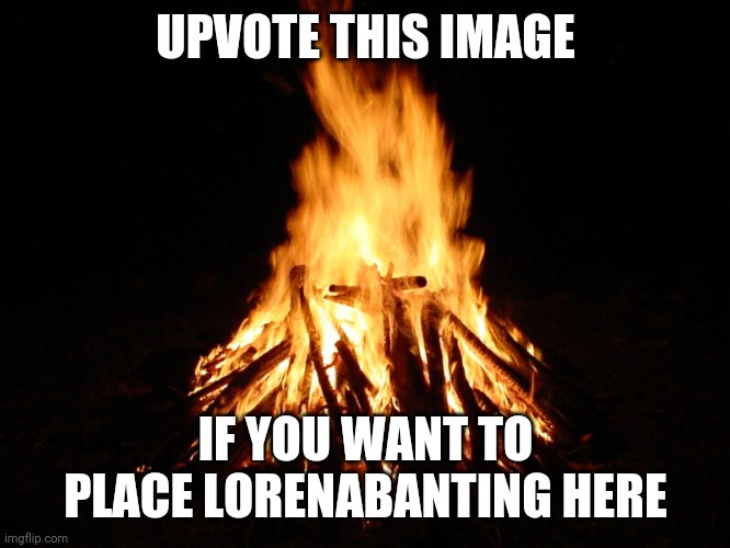 She sucked | UPVOTE THIS IMAGE; IF YOU WANT TO PLACE LORENABANTING HERE | image tagged in campfire,lorenabanting | made w/ Imgflip meme maker