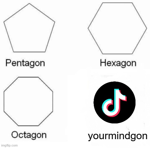 after watching 5 tiktok videos, my mind has oficially transcended | yourmindgon | image tagged in memes,pentagon hexagon octagon,tiktok sucks | made w/ Imgflip meme maker