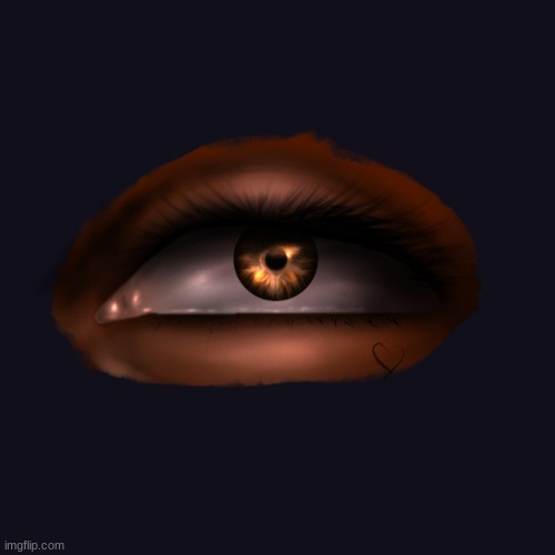 tried to make another eye- the tearduct looks like absolute trash | made w/ Imgflip meme maker