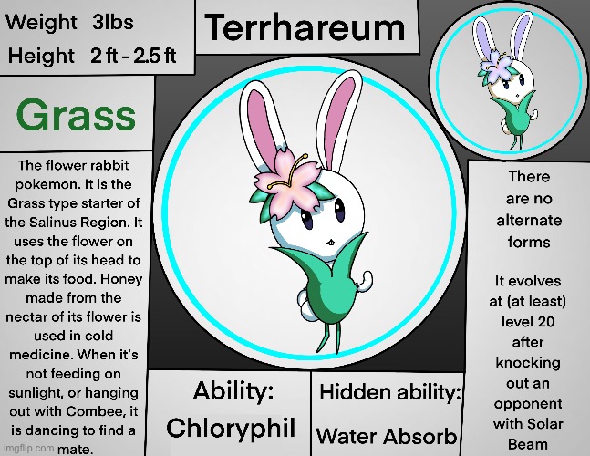 This is the Grass starter! | image tagged in pokemon,fan art | made w/ Imgflip meme maker