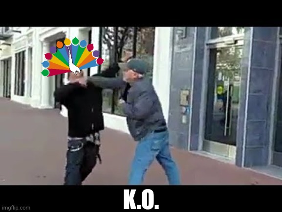 Old man knocks out young punk | K.O. | image tagged in old man knocks out young punk | made w/ Imgflip meme maker