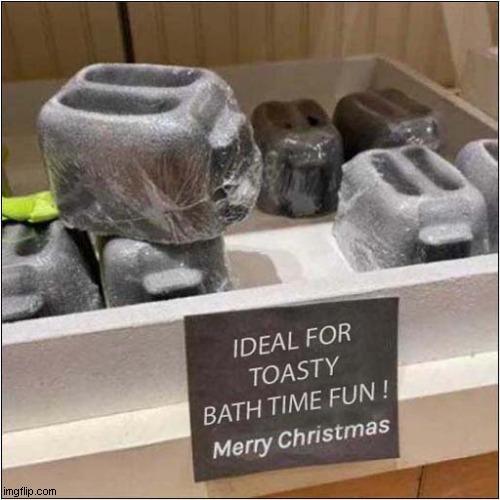 Need A Christmas Gift Idea ! | image tagged in christmas,bath time,toaster,dark humour | made w/ Imgflip meme maker