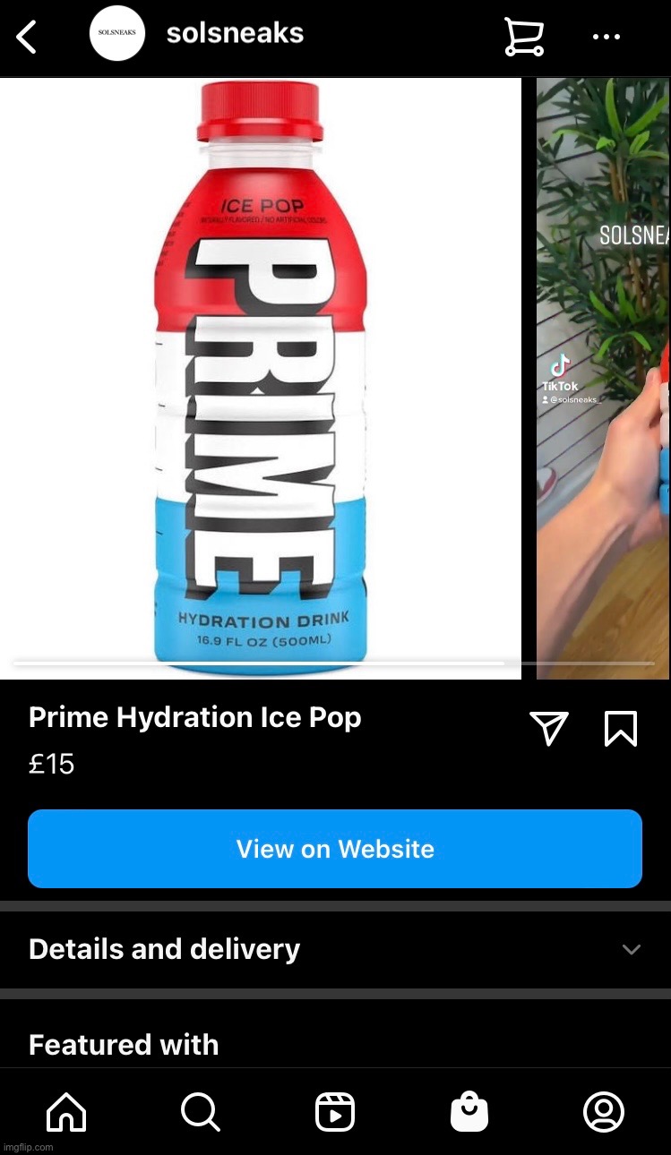 What a scam lol | image tagged in prime hydration drink,ksi logan paul,memes,overpriced,instagram shop | made w/ Imgflip meme maker