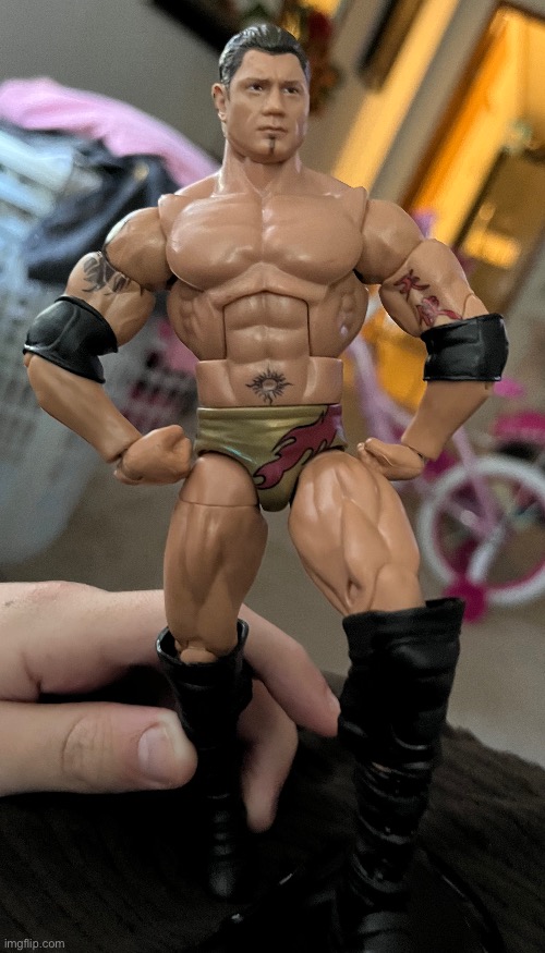 So I got a Batista action figure | made w/ Imgflip meme maker