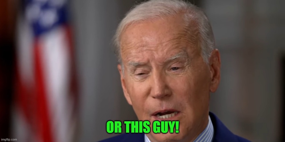 The Wandering Mind of Joe Biden | OR THIS GUY! | image tagged in the wandering mind of joe biden | made w/ Imgflip meme maker