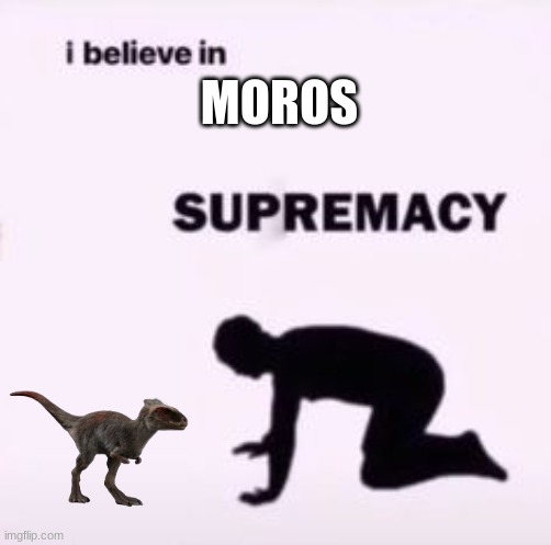 I love this lil loaf | MOROS | image tagged in i believe in supremacy | made w/ Imgflip meme maker