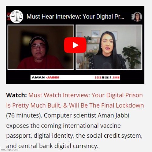 This is not sesationalism- If you don't go to the link in the comments and watch-it's on you. The Digital Prison is built. | image tagged in digital prison,aman jabbi | made w/ Imgflip meme maker