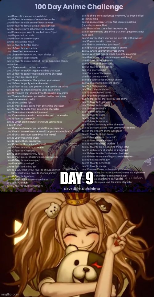 *Sweet But Psycho Starts Playing* | DAY 9 | image tagged in 100 day anime challenge,when i'm about to die | made w/ Imgflip meme maker