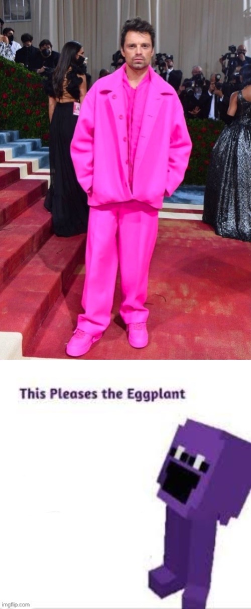 Purple guy irl?!?!?!? | image tagged in this pleases the eggplant | made w/ Imgflip meme maker