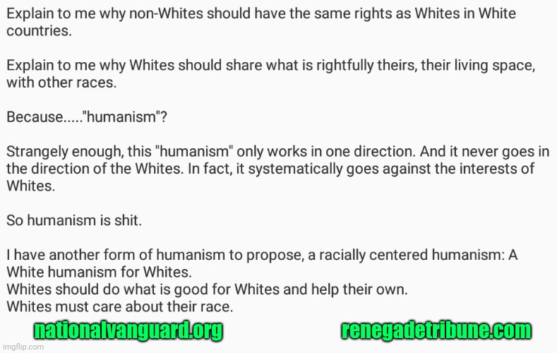 renegadetribune.com / gab.com / nationalvanguard.org Blank Meme Template