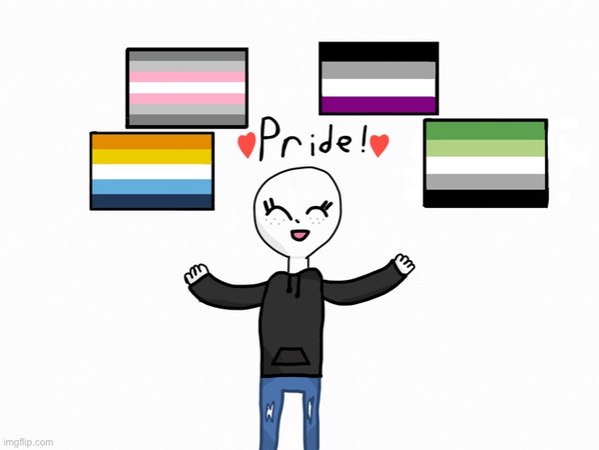 I just fished the other flags, did some other stuff. I van’s be bothered to add hair or a background lmao | image tagged in drawing | made w/ Imgflip meme maker