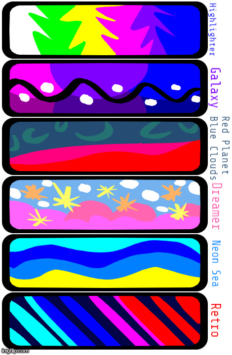 I made these pallets - which should I use for a character raffle? (art by me - chat post) | image tagged in furry,art,drawings,i learned,color theory,finally | made w/ Imgflip meme maker