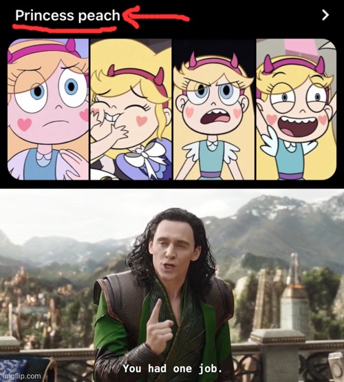 That is not Princess Peach Pinterest | image tagged in you had one job just the one,memes,pinterest,star butterfly,svtfoe,star vs the forces of evil | made w/ Imgflip meme maker