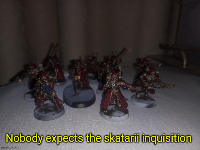 Nobody expects the skatarii inquisition | made w/ Imgflip meme maker