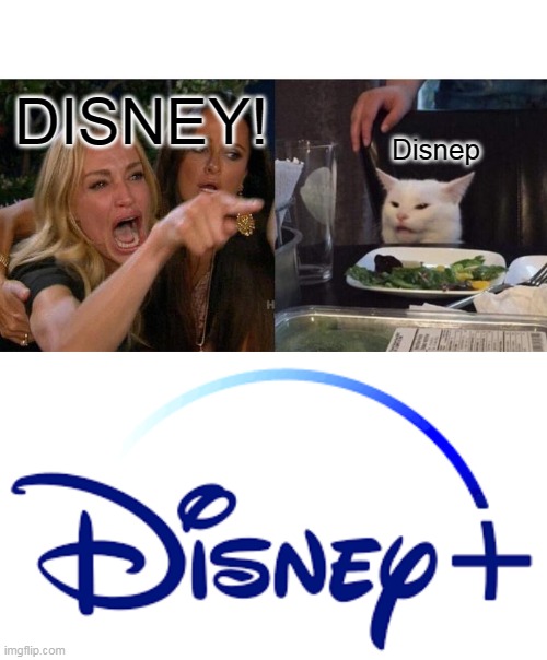 What's relatable more? | DISNEY! Disnep | image tagged in memes,woman yelling at cat | made w/ Imgflip meme maker