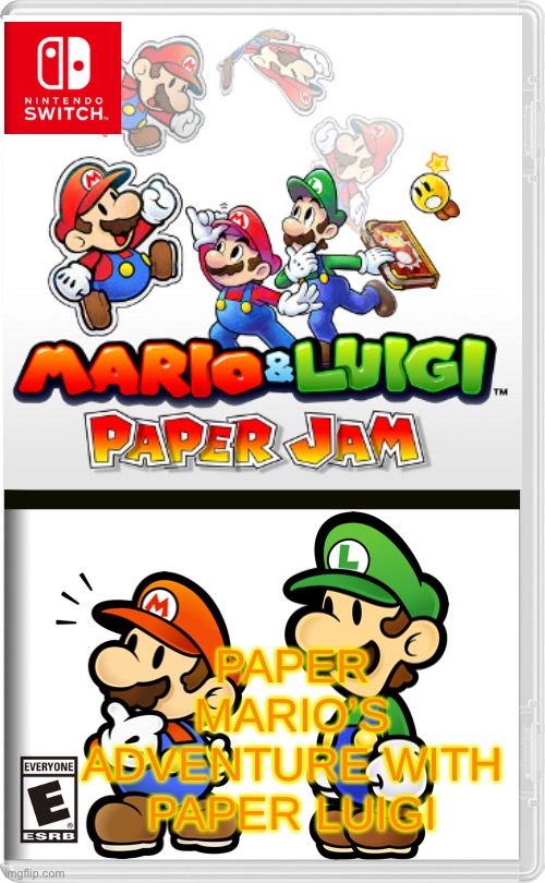 PAPER MARIO’S ADVENTURE WITH PAPER LUIGI | made w/ Imgflip meme maker