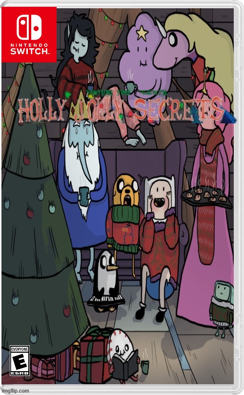 adventure time christmas | image tagged in fake,switch,adventure time | made w/ Imgflip meme maker