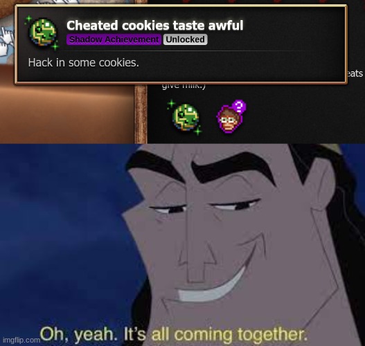 cheating in some cookies: | image tagged in cookie clicker,cheating | made w/ Imgflip meme maker