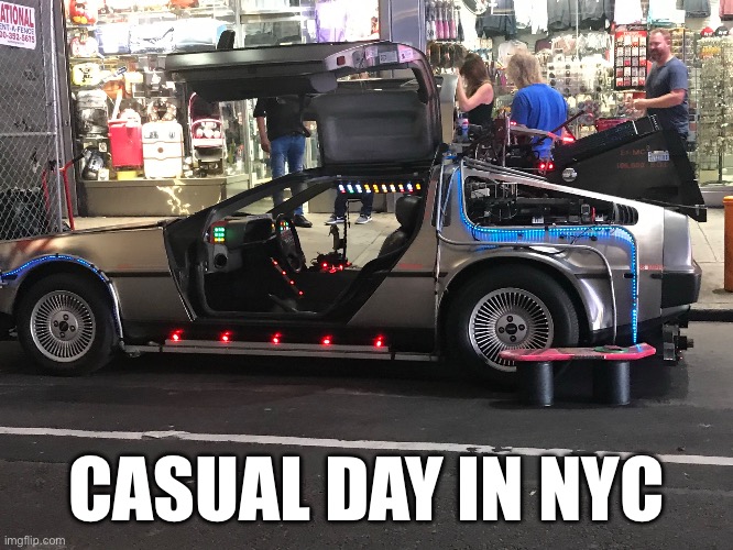 Bro forgor to close his door? | CASUAL DAY IN NYC | made w/ Imgflip meme maker