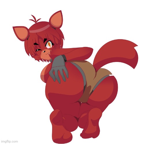 Foxy from fnia | image tagged in fnia foxy butt | made w/ Imgflip meme maker