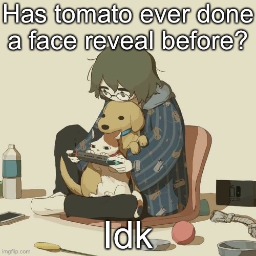 Avogado6 | Has tomato ever done a face reveal before? Idk | image tagged in avogado6 | made w/ Imgflip meme maker