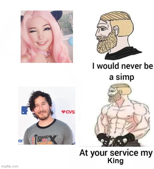 I'm not gay, but... | King | image tagged in i would never be simp,memes,markiplier | made w/ Imgflip meme maker