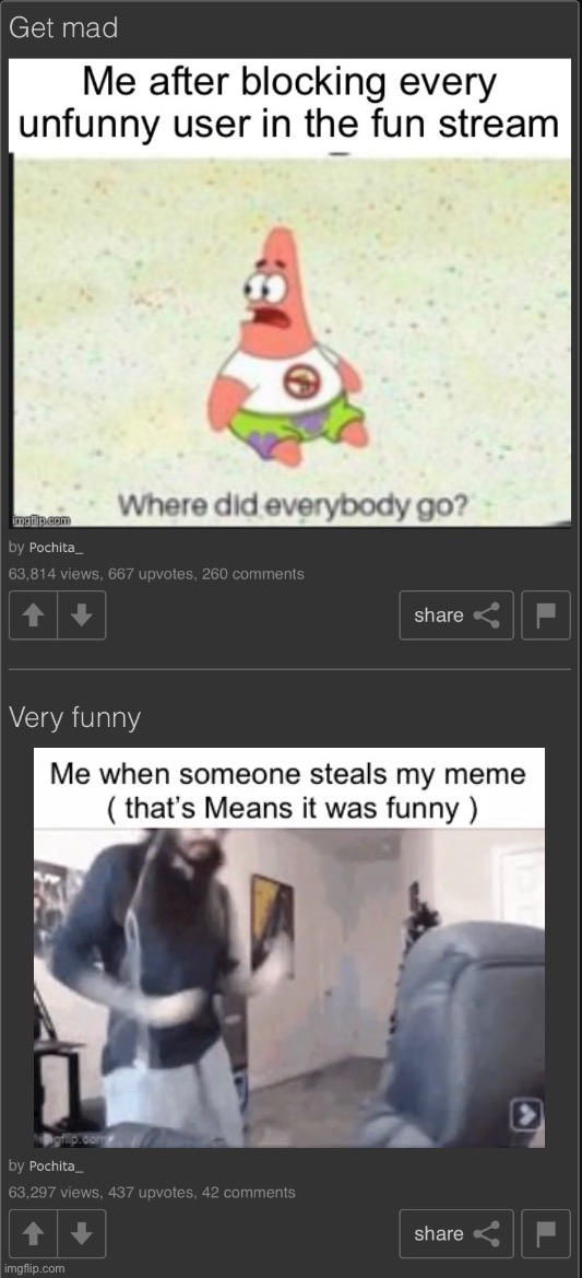 These two have about the same views but a 200 upvote difference | made w/ Imgflip meme maker