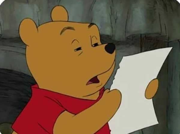 Winnie squinting Blank Meme Template