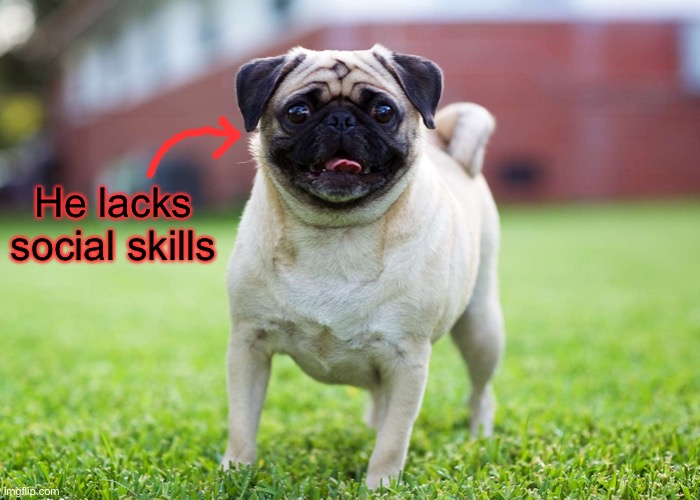He lacks social skills | made w/ Imgflip meme maker