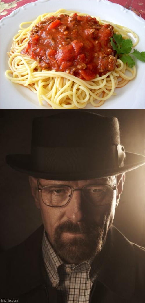 image tagged in spaghetti,walter white | made w/ Imgflip meme maker