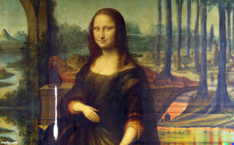 The full Mona Lisa painting | made w/ Imgflip meme maker