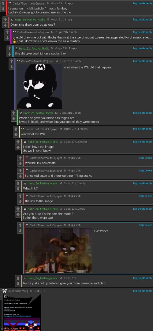 the whole thread from last night (ft. squidward) | made w/ Imgflip meme maker