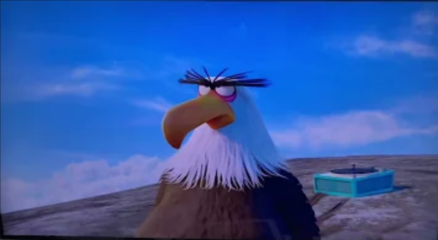 High Quality The Mighty Angry Eagle Blank Meme Template