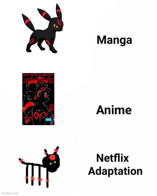 y e s | image tagged in netflix adaptation | made w/ Imgflip meme maker