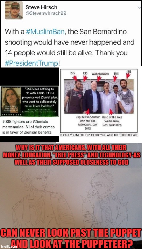 Made this in 2017 to wake up the NeoCons, but now I'm reposting because the same principle applies to Azov Battalion & the left. | made w/ Imgflip meme maker