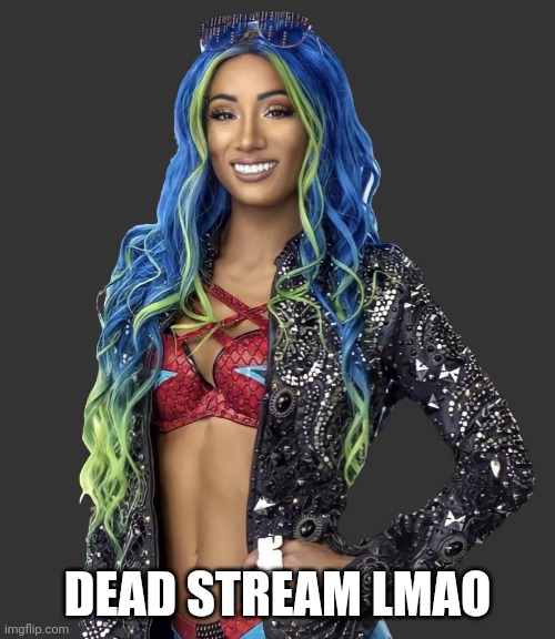 Sasha banks 2021 render | DEAD STREAM LMAO | image tagged in sasha banks 2021 render | made w/ Imgflip meme maker