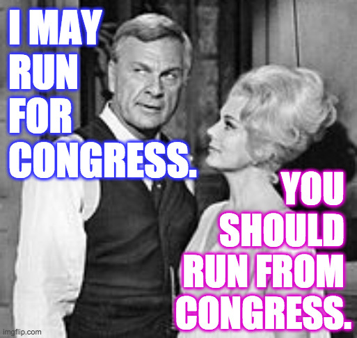 Inspired by Congress  ( : | I MAY
RUN
FOR
CONGRESS. YOU 
SHOULD 
RUN FROM 
CONGRESS. | image tagged in memes,congress,not the naughty kind,or is it,lol | made w/ Imgflip meme maker
