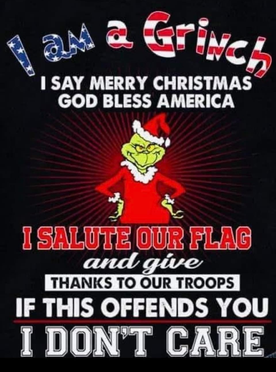 If this offends you, I don't care! | image tagged in good grinch,if this offends you,offended,suck rocks | made w/ Imgflip meme maker