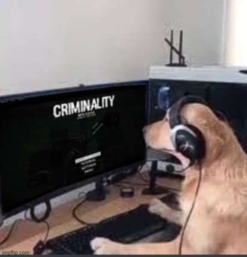 dog gaming | made w/ Imgflip meme maker