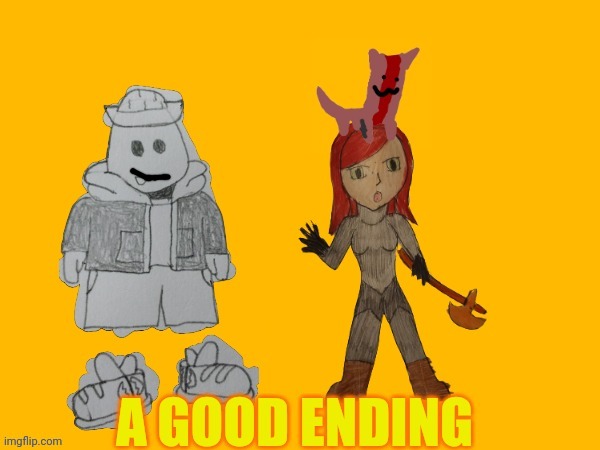 An ending where Eggy was able to persuade Wymar to become a good guy | made w/ Imgflip meme maker