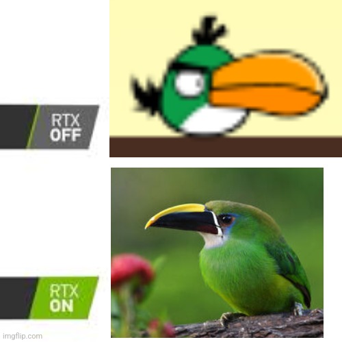 Hal In Real Life?!?!??!1/11/!? | image tagged in rtx off vs rtx on | made w/ Imgflip meme maker